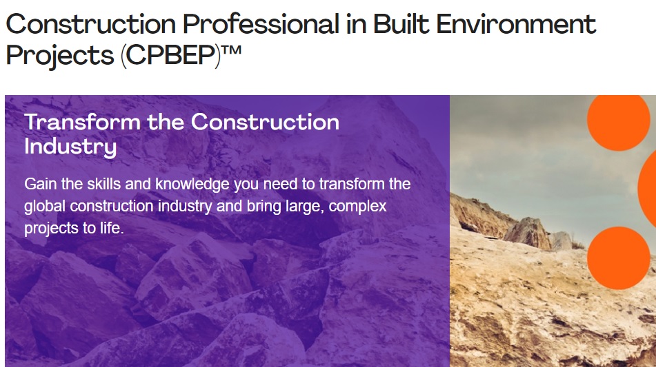 مدرک مدیریت ساخت موسسه PMI به نام CPBEP